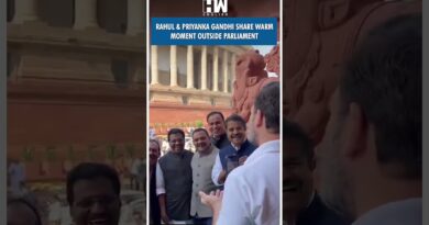 #Shorts | Rahul & Priyanka Gandhi Share Warm Moment Outside Parliament | Congress | Loksabha Session