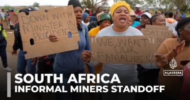 South Africa informal miners standoff: Church leaders blocked from delivering food to miners