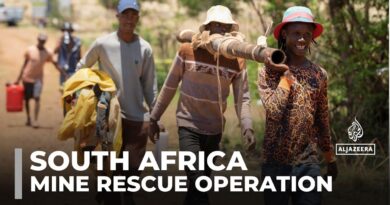 South Africa mine rescue operation: Experts lower camera into disused gold mine