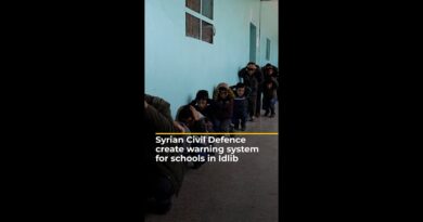 Syrian Civil Defence creates early warning system for schools in Idlib | AJ#shorts