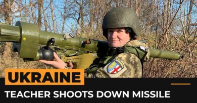 Ukrainian teacher-turned-soldier shoots down Russian missile | #AJshorts