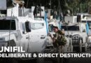 UNIFIL: The deliberate and direct destruction of un property is a violation of international law