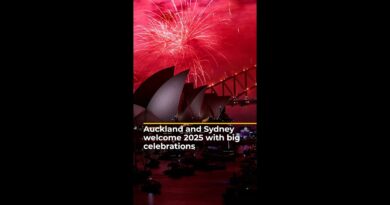 Auckland and Sydney welcome 2025 with big celebrations | AJ #shorts