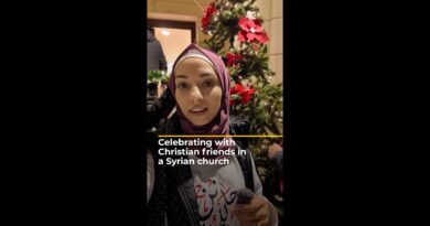 Celebrating with Christian friends in Syrian church, Sarah in Syria | AJ #shorts