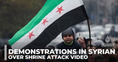 Demonstrations in Syrian cities: Curfew imposed after anger over shrine attack video