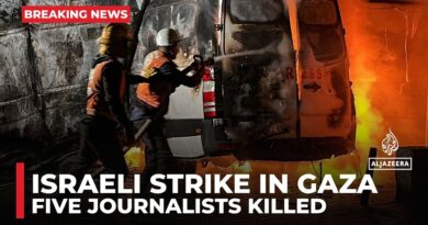 Five journalists killed in Israeli strike near Gaza hospital