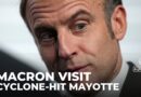 French President Macron visits cyclone-hit Mayotte as Mozambique struggles with storm aftermath