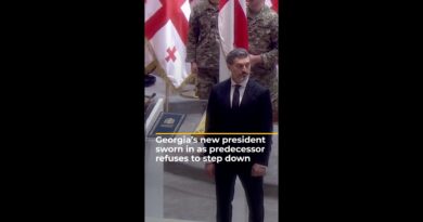 Georgia’s new president sworn in as predecessor refuses to step down | AJ #shorts