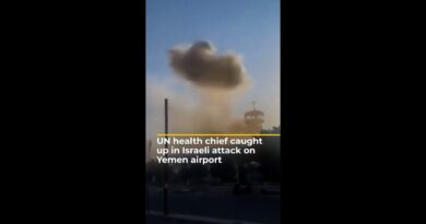 Israel attacks Yemen’s main airport while UN health chief boards flight | AJ#shorts