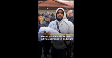 Israeli attacks kill at least 32 Palestinians in 24 hours | AJ #shorts