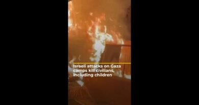 Israeli attacks on Gaza kill displaced civilians, including children | AJ #shorts