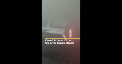 Kamal Adwan ICU on fire after Israeli attack | AJ #shorts