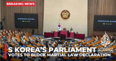 South Korean National Assembly rejects President’s martial law declaration