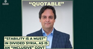 “Stability is a must” in divided Syria, as is an “inclusive” govt