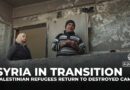 Syria: Palestinian refugees return to destroyed homes in Yarmouk camp