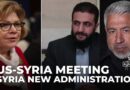 Top Middle East diplomat Leaf meets with the leader of Syria’s new administration in Damascus