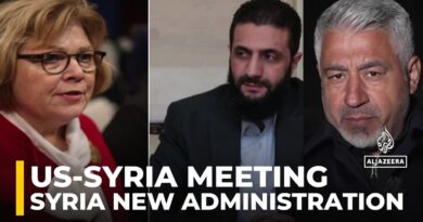 Top Middle East diplomat Leaf meets with the leader of Syria’s new administration in Damascus