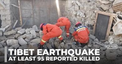 At least 95 reported killed as powerful earthquake hits Tibet