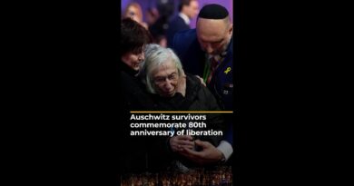 Auschwitz survivors commemorate 80th anniversary of the camp’s liberation | AJ#shorts