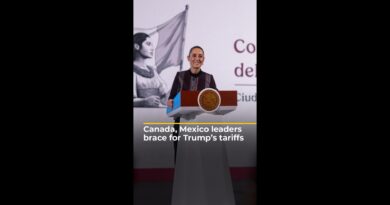 Canada, Mexico leaders brace for Trump’s tariffs | AJ #shorts