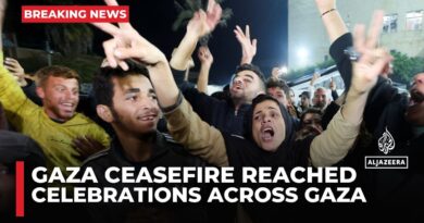 Celebrations taking place right across Gaza to welcome news of the ceasefire deal