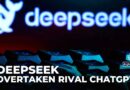 Chinese startup DeepSeek has overtaken rival ChatGPT and is top free app on the app store in US