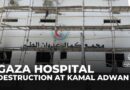 Destruction at Kamal Adwan Hospital after months of Israeli fire and raids