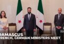 Diplomatic talks in Damascus: French, German foreign ministers meet with new leader