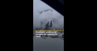 Dramatic video of an avalanche in Utah | AJ#shorts