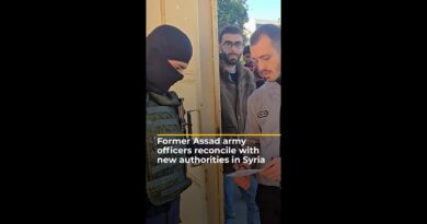 Former Assad military officers reconcile with Syria’s new authorities | AJ#shorts