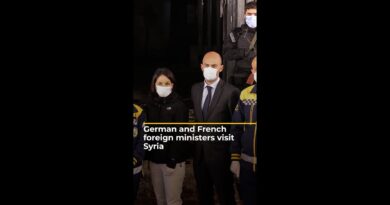 German and French foreign ministers meet new rulers in Syria | AJ#shorts