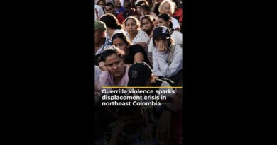 Guerrilla violence sparks displacement crisis in northeast Colombia | AJ #shorts