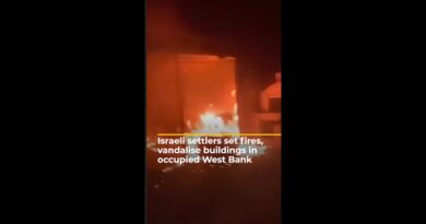 Israeli settlers set fires, vandalise buildings in occupied West Bank | AJ #shorts