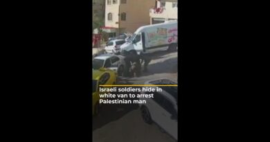 Israeli soldiers hide in white van to arrest Palestinian man | AJ #shorts