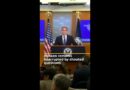 Journalists interrupt Blinken with questions about US support for Israel | AJ #shorts