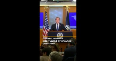 Journalists interrupt Blinken with questions about US support for Israel | AJ #shorts