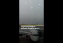 Lightning strikes parked plane in Brazil