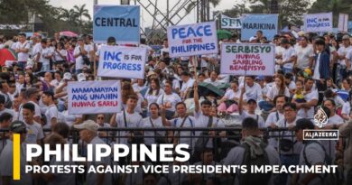 Philippine religious group rallies in Manila to oppose moves to impeach VP Sara Duterte