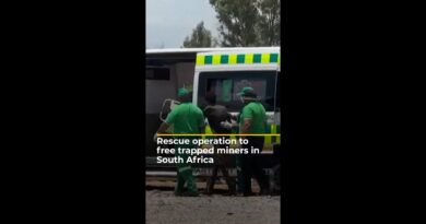 Rescue operation to free trapped miners in South Africa | AJ#shorts