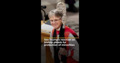 See Trump’s reaction as bishop pleads for protection of minorities | AJ#shorts