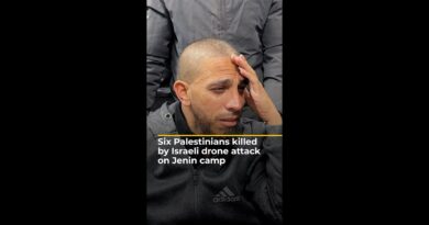 Six Palestinians killed by Israeli drone attack on Jenin camp | AJ#shorts