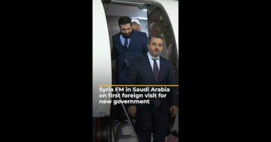 Syria FM in Saudi Arabia on first foreign visit for new government | AJ #shorts