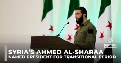 Syria names interim president: Ahmed al-Sharaa to lead transitional government