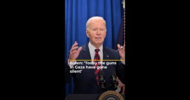 ‘Today the guns in Gaza have gone silent’, says President Biden | AJ#shorts