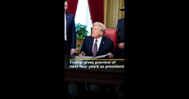 Trump gives preview of next four years as president | AJ #shorts