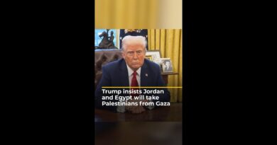 Trump insists Jordan and Egypt will take Palestinians from Gaza | AJ #shorts