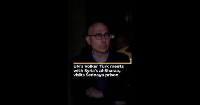 UN’s Volker Turk meets with Syria’s al-Sharaa, visits Sednaya prison | AJ #shorts