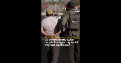 US arrests nearly 1,000 people in undocumented migrant crackdown | AJ #shorts