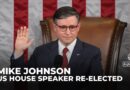 US House speaker vote: Mike Johnson re-elected to position