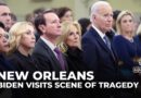 US President Biden paid his respects to victims of New Orleans truck attack